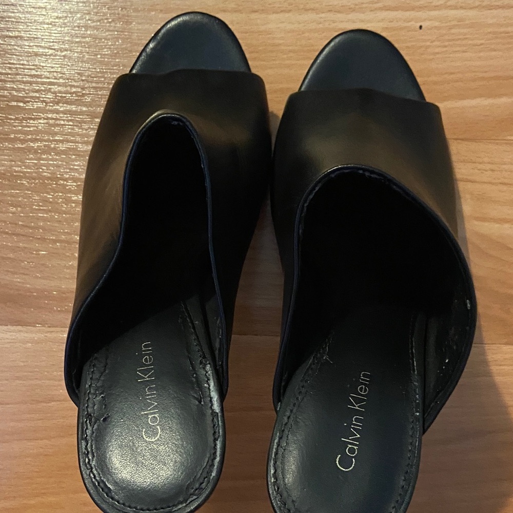 Calvin Klein Black Mules for Women